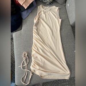 Cream Cinched Dress
